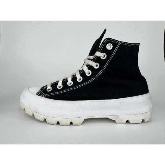 Converse Chuck Taylor All Star Lugged High Top Canvas Womens Sneakers 8.5 Black - Picture 8 of 14